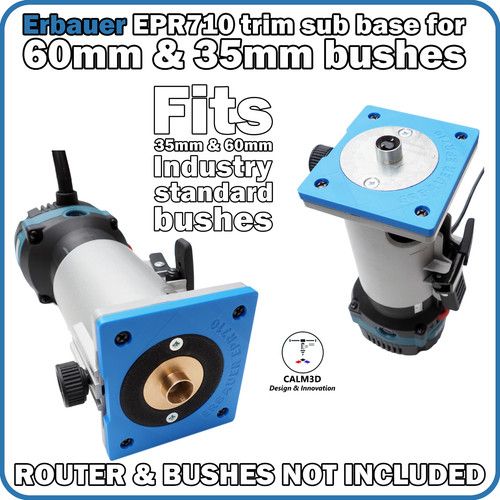 Erbauer EPR710 trim router sub-base for  use with 60mm & 35mm bushes - INC P&P