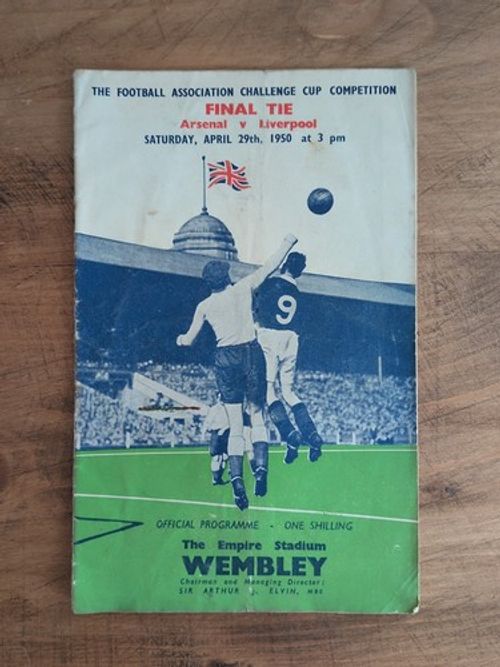 1950 FA Cup Final Arsenal v Liverpool Programme. Original. Very Rare