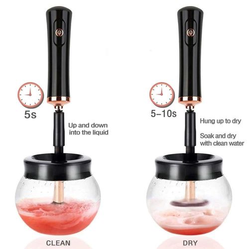 Cosmetic Auto Clean Quick Dry Electric Makeup Brush Cleaner Dryer Set Machine — image 4