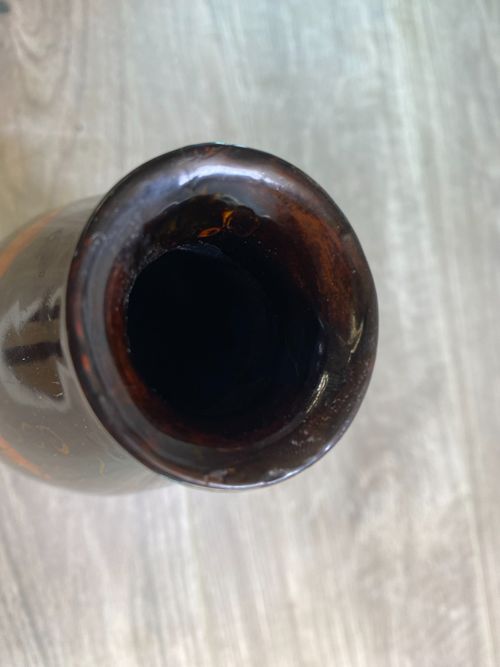 Vintage Black Lacquer Gold Fish Vietnamese ceramic vase — image 11