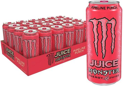 Monster Energy Drink Pipeline Punch Best Energy Drink  500ml x 24 Pack