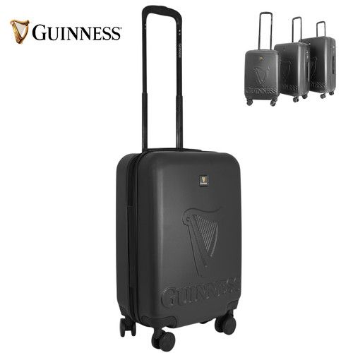 Guinness ABS Hard Shell Suitcase Travel Luggage, Combo Lock, Spinner Wheels