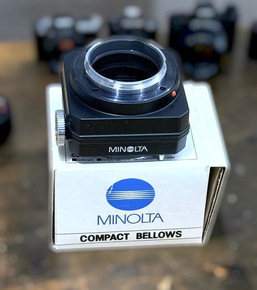 Minolta Compact Bellows Unit No. 8347 for Macro MC/MD mount SLR Cameras Boxed — image 16