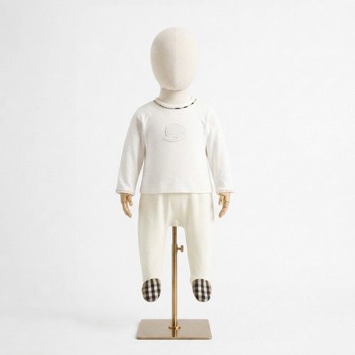 Baby Unisex Burberry White Romper Bodysuit One Piece Footed Sleepsuit 3M / 62cm