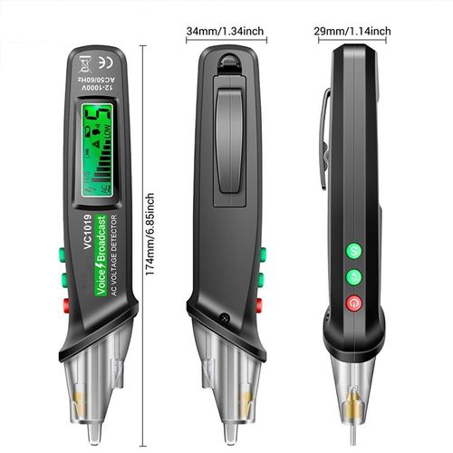 12V-1000V Positioning Voltage Tester Electric Wire Detector Test Pen Tool Kit — image 3