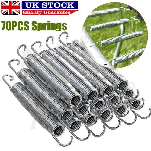 35-70 Pack Trampoline Springs 5.5” 14cm Heavy Duty Galvanized Steel Replacement