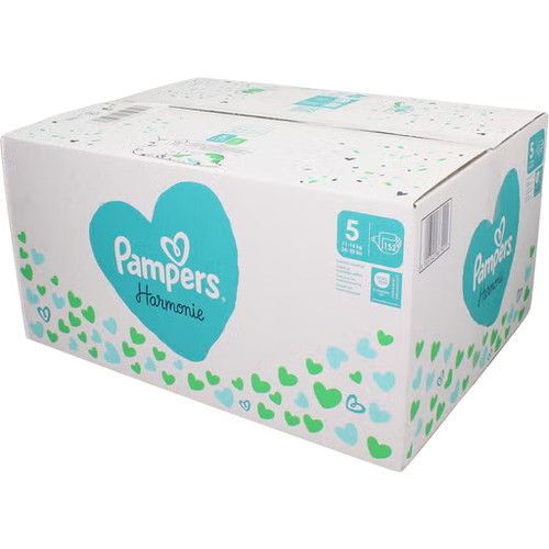 Pampers Harmonie Baby Disposable Nappies Size 5, 152 Pack 11-16kg Baby Nappies