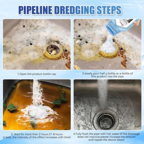 Enmall Powerful household safety grade oil pipe, sewer, bathroom unblocker — image 4
