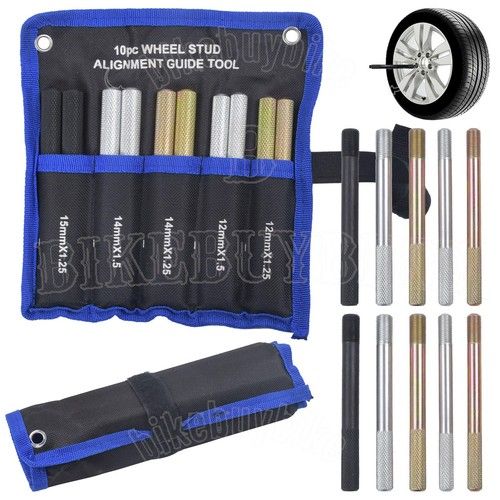 10X Car Wheel Stud Alignment Pin Wheel Hanger Positioning Guide Balancing Tool