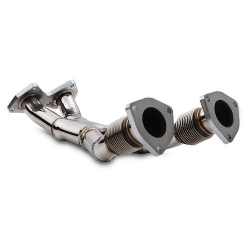 STAINLESS STEEL SPORT EXHAUST FLEXI DOWNPIPE FOR VW GOLF MK4 3.2 VR6 R32 03-06