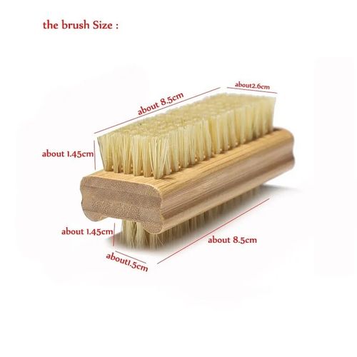 Wooden Nail Cleaning Brush Double Sided Hand Nail Scrub Brush UK — image 18