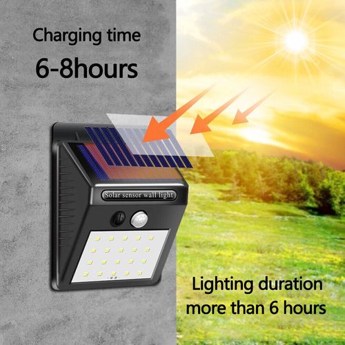 20 LED Solar Powered PIR Motion Sensor Light Outdoor Garden Security Wall Lights — image 4