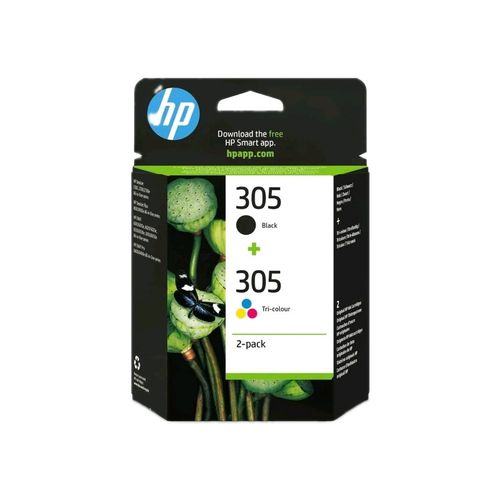 HP 305 2-pack Black/Tri-colour Original Ink Cartridges - 6ZD17AE — image 2