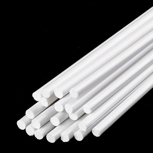 White 1mm - 15mm ABS Styrene Plastic Strip Tube Round Bar Rods Bar 250mm Length — image 2