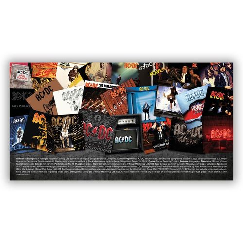AC/DC Stamps Presentation Pack from Royal Mail  — image 6