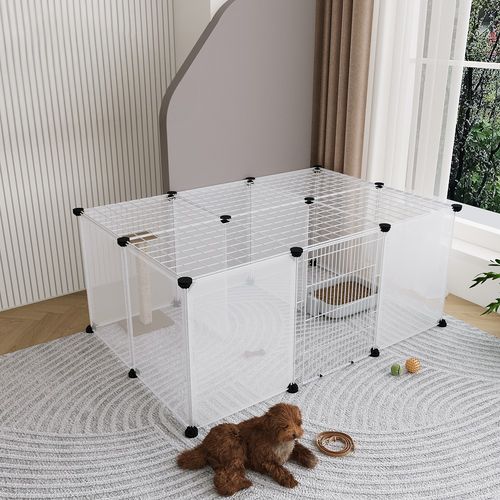 18Panel Pet Dog Pen Foldable Cat Puppy Playpen Indoor Outdoor Enclosure Run Cage — image 2