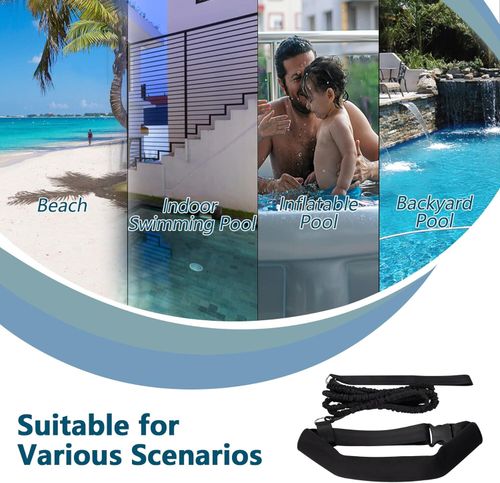 4M Swimming Belt Swimming Tether Swim in Place Harness Stationary Belt Swim Belt — image 7