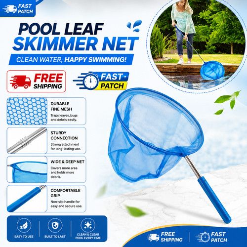 Leaf Skimmer Hot Tub Debris Cleaning Mesh Net Fish koi Pond Spas Swimming Pool