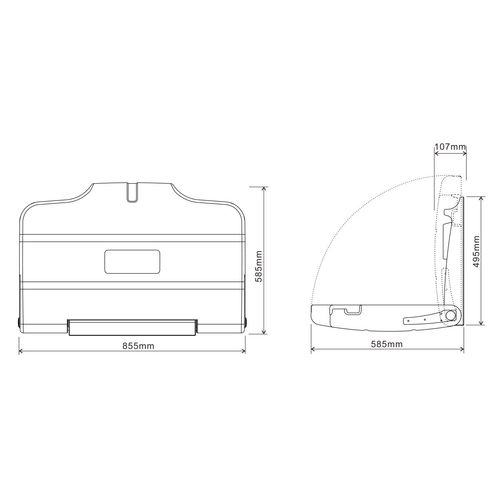 WALL MOUNTED BABY CHANGING TABLE UNIT CHANGER NAPPY STATION COMMERCIAL — image 6