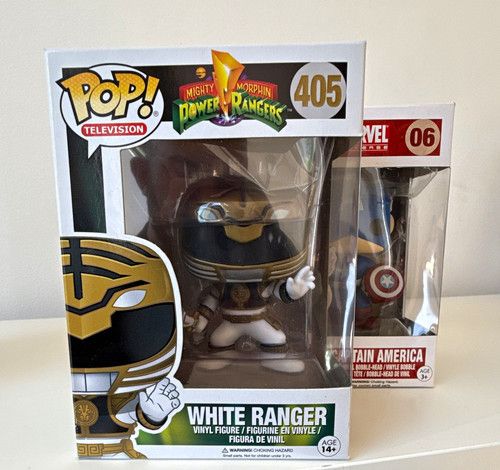 Funko Pop! Mighty Morphin Power Rangers White Ranger Vinyl Figure #405