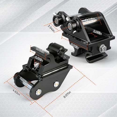 Quick Hitch Coupler Attachments For 0.8-2 Tons Mini Diggers Excavators 25mm Pins — image 8