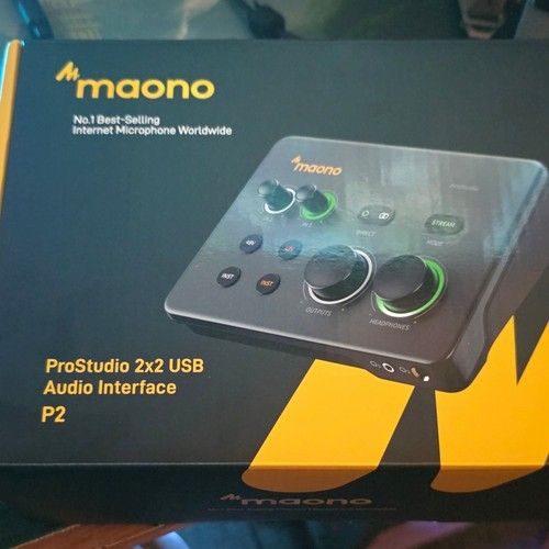 Maono ProStudio P2 USB-C Audio Interface 2x2 Dual XLR Input