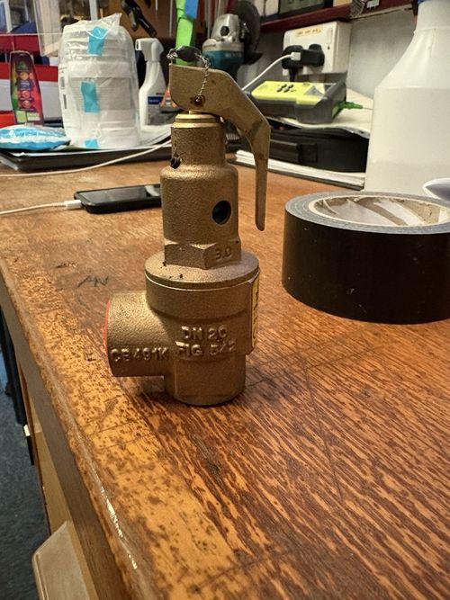 NABIC FIG 542 Safety Relief Valve 3 Bar Brass – Unused Old Stock 2021 — image 3
