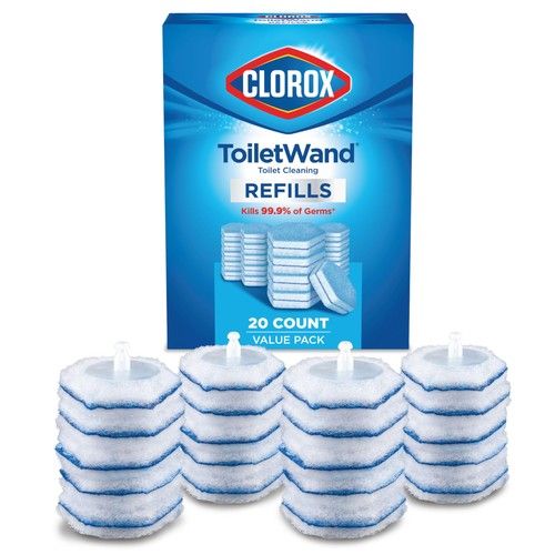 Clorox ToiletWand Disinfecting Refills, 20 Count 20 count (Pack of 1), Multi