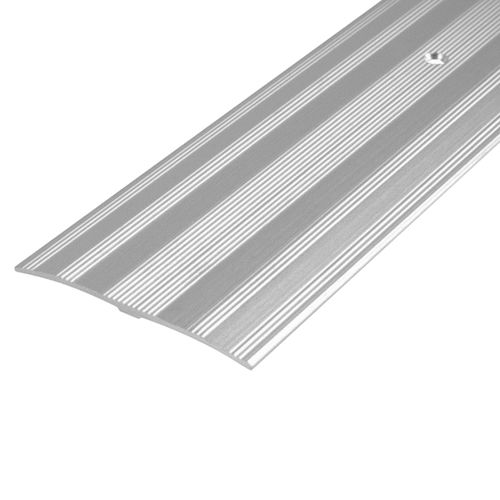 60mm Extra Wide Cover Strip Chrome Metal Carpet Door Bar Threshold Trim Flooring — image 1