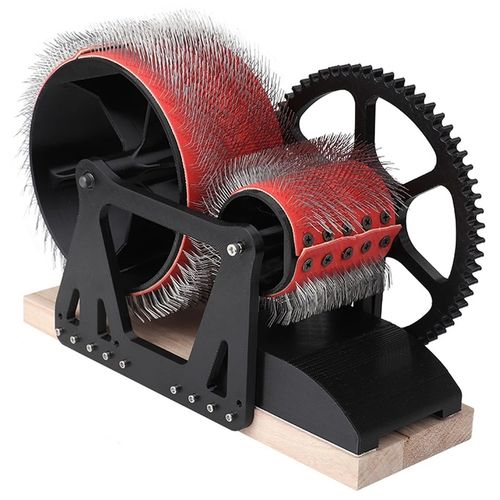 Drum Carder Wooden Frame Craft Wool Drum Carding Machine Wool Felt-Making Tool — image 1