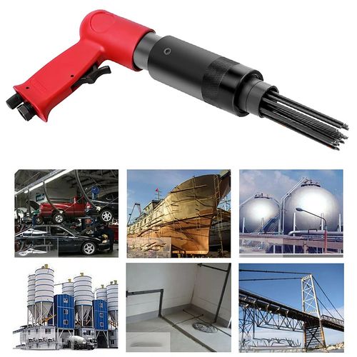 Air Hammer Chisel Descaler Needle Gun With 4 Chisels Tool For Compressor Tool UK — image 14
