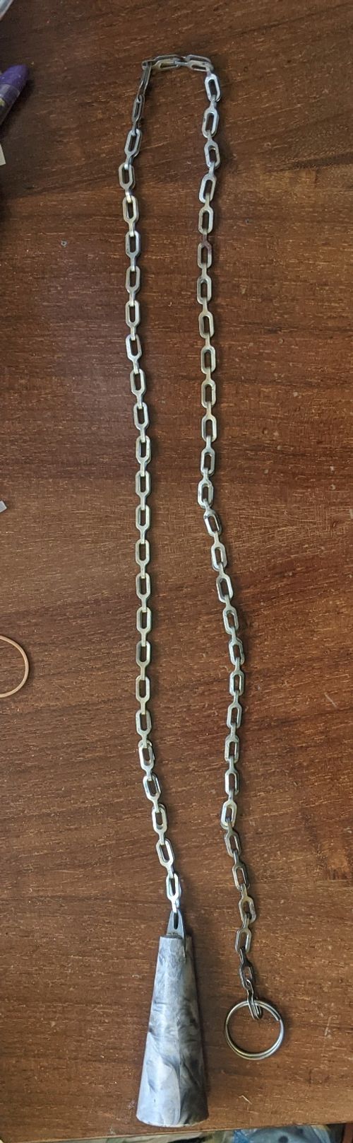 Vintage old chain with a handle from the toilet bowl of the old design USSR 1970 — image 2