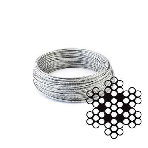 Stainless Steel A4 Wire Rope AISI 316 Cable 1mm 1.5mm 2mm 3mm 4mm 5mm 6mm 8mm — image 3