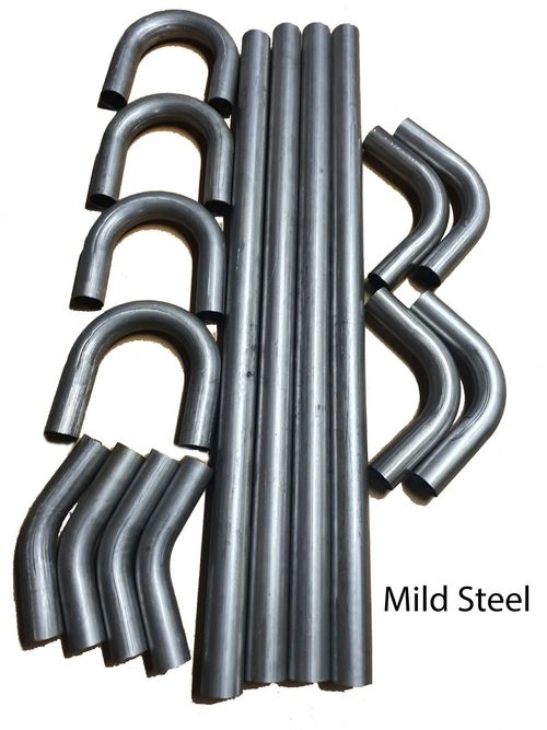 16 Pcs MILD STEEL Exhaust Kit Car Mandrel Bend Pipe Elbow Tubing 45,180,90 Deg — image 1