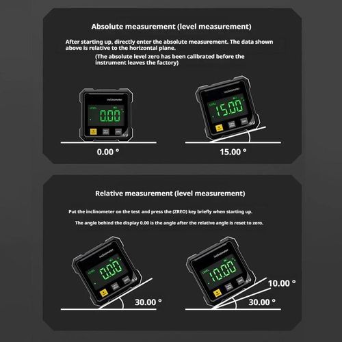 360° Magnetic Digital Angle Gauge Finder With Laser Inclinometer Level Meter UK — image 8
