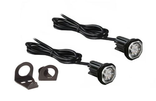 Amber Strobe LED Hide Away Lights Warning  12V 24V Flush Bracket Lightbar Beacon — image 7