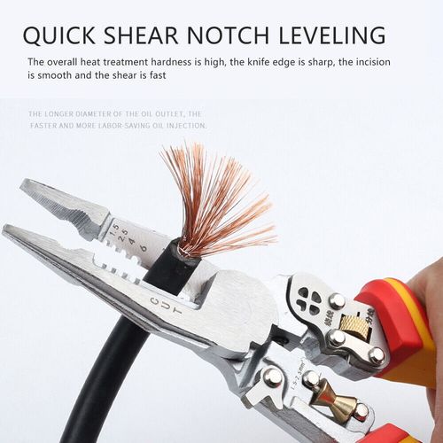 9-In-1 Wire Stripper  With Voltage Tester Versatile Wire Stripping Pliers — image 11
