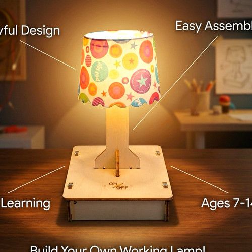Touch Light Lamp Science/Nature STEM Educational Toy Project Kit Build Working