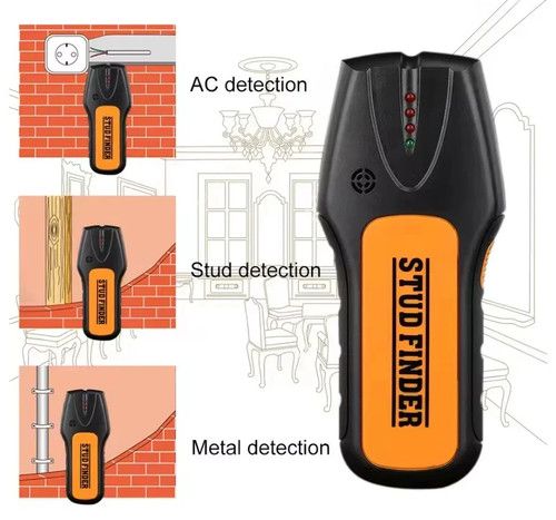 3 in1 Finder Wood Stud Metal Detector Pipe Wire Sensor Wall Scanner Electric LCD