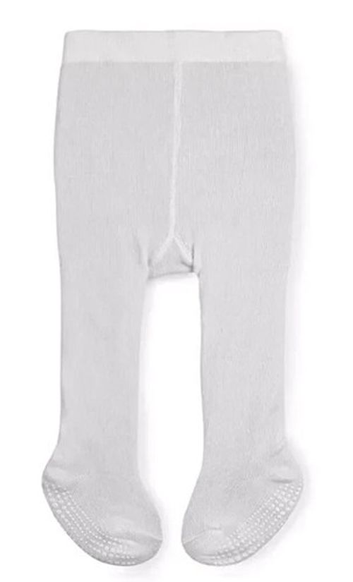 Baby Child Tights Cotton Rich Non Slip Grip Knit Girls Boys White Black Pink UK