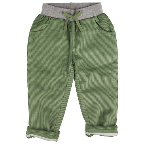 Pigeon Organics Green Cord Trousers Lined Organic Cotton — image 1