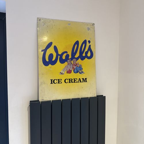 Vintage Walls Ice Cream Advertising Sign Original Metal Display C.1970’s/80’s — image 4