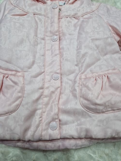 baby dior girl Pink Monogram Coat With Hood Brand New — image 6