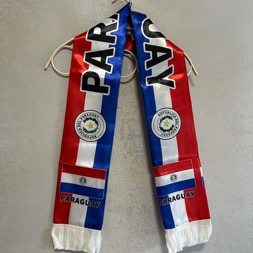 Paraguay Flag Scarf National Banner of Paraguay for Wearing or Display