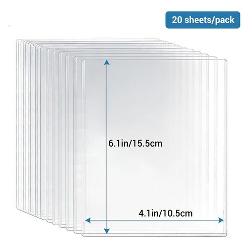 4" x 6" Hard PVC Sleeves Sheet Protector for Photo Postcard Trading Card Holders — image 3