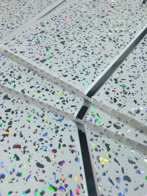 5 Platinum White Sparkle Chrome Wall PVC Cladding Shower Ceiling Bathroom Panels — image 11