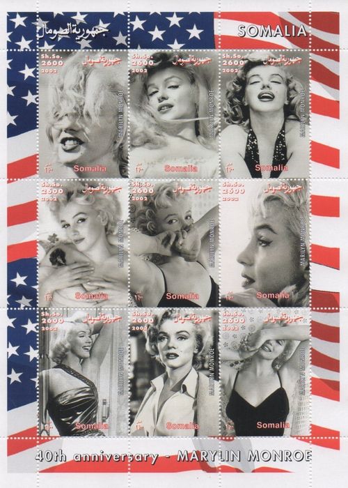 Marilyn Monroe 2002 MNH stamp sheetlet — image 1