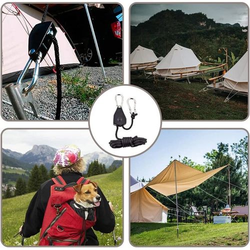 8Pcs Rope Ratchet Adjustable Light Hanger Tent Carbon Filter Hydroponic Grow UK — image 11