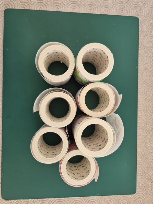 Branded Floral Washi Tape  Rolls Set, Multicolour Flowers & Plants Pattern Lot — image 2