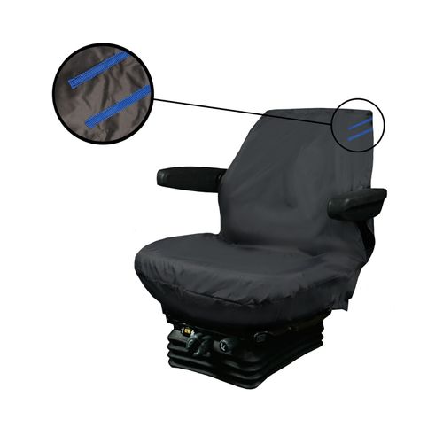 Auto Choice Heavy Duty Tractor Seat Cover - Blue Detailing — image 2